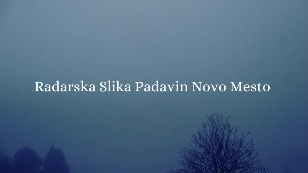 radarska slika padavin novo mesto